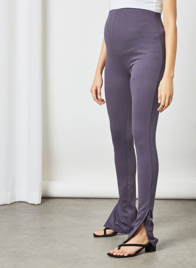Mamalicious Elaine Maternity Leggings Grey