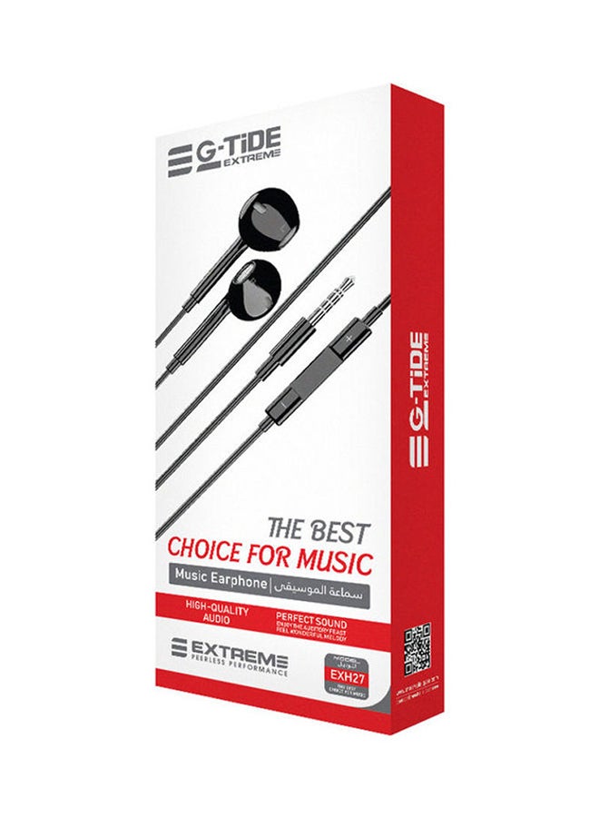 جي تايد إكستريم سماعة أذن داخلية بسلك أسود - Image 4