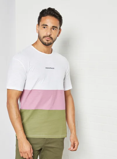 JACK & JONES Colourblock T-Shirt Multicolour