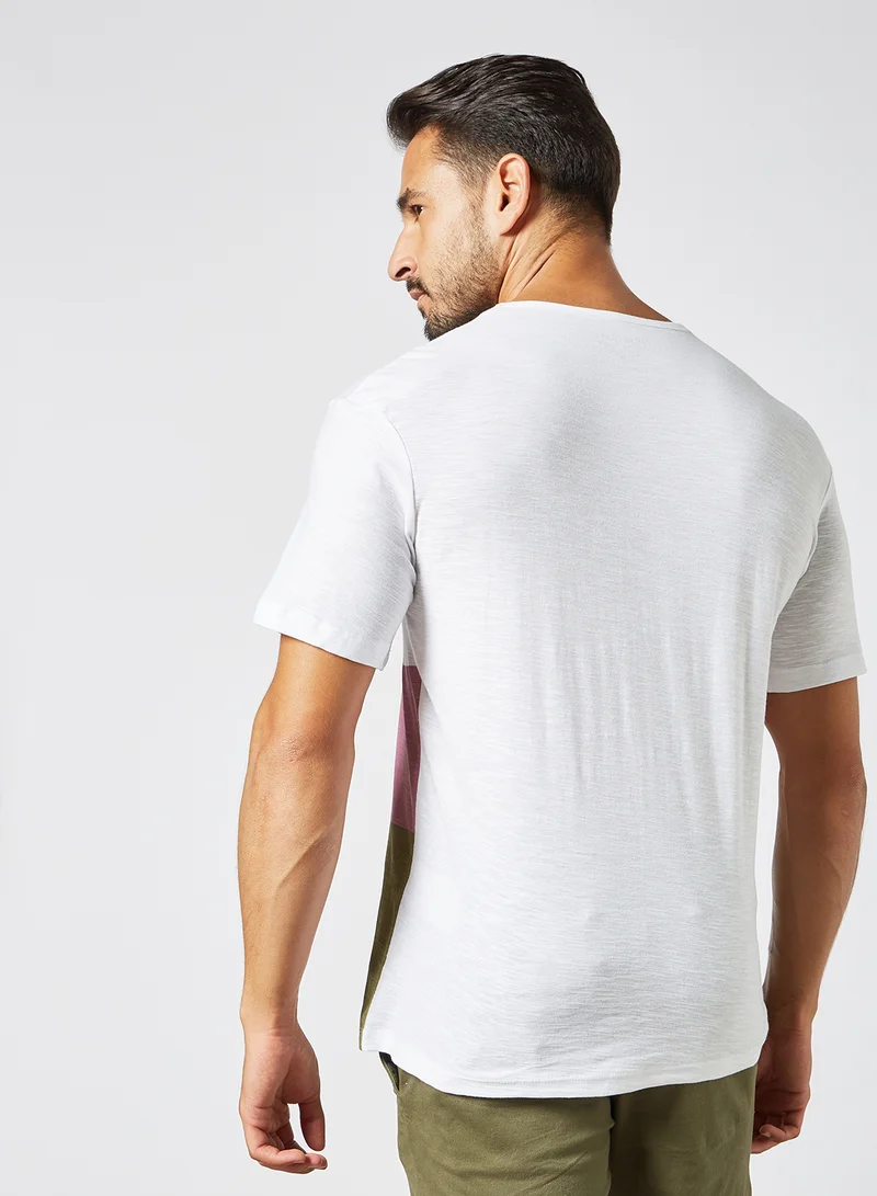 JACK & JONES Colourblock T-Shirt Multicolour