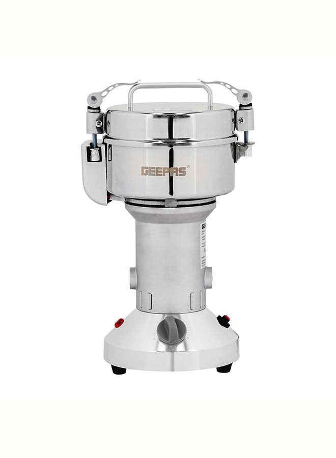 GEEPAS Food Processor, SS Bowl with Lid,  Stainless Steel Blade| Safe Lid Protect Design | Mixer Grinder for Herb/ Spice/ Nut with Overload Protection 1400.0 W GCG41014 Silver - Image 1