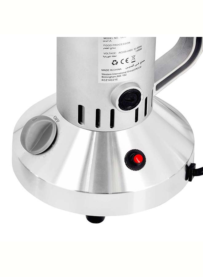 GEEPAS Food Processor, SS Bowl with Lid,  Stainless Steel Blade| Safe Lid Protect Design | Mixer Grinder for Herb/ Spice/ Nut with Overload Protection 1400.0 W GCG41014 Silver - Image 3