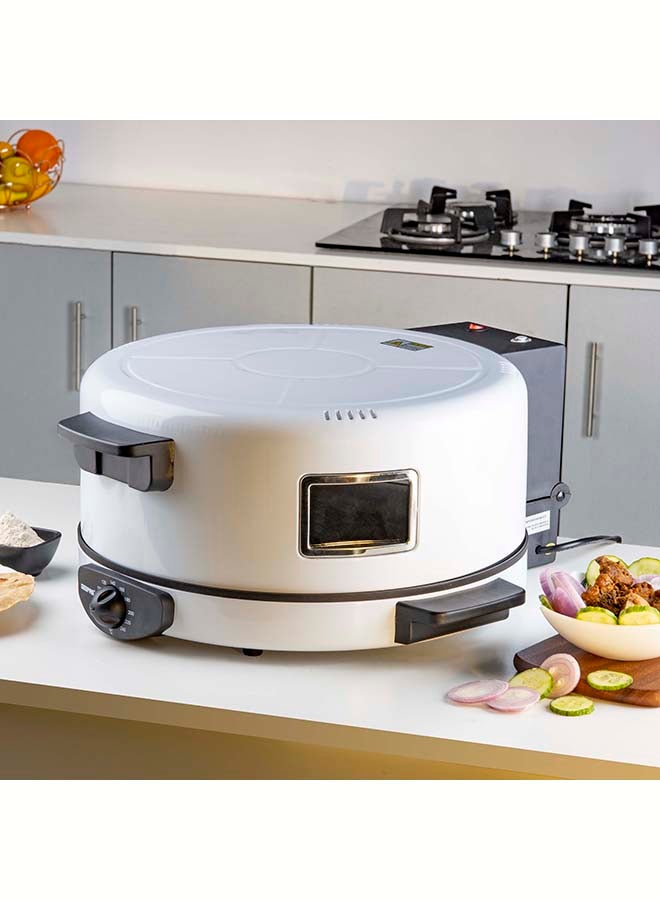 GEEPAS - Arabic Bread Maker | Adjustable Temperature | 40cm Baking Plate, With An adjustable Temperature Control Between 180 And 240 Degrees, 3.5 mm Thick Die Cast Baking Plate, The ON/OFF Switch 2200.0 kW GBM63037 Grey - Image 1