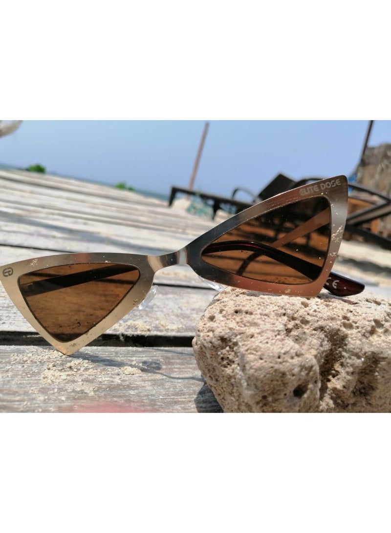 Elite Dose Women's Women's Triangular Sunglass - Image 3