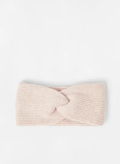 PIECES Knot Detailed Headband Misty Rose