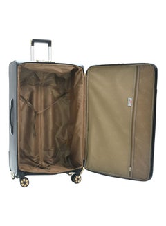 MORANO 4-Piece Lightweight Luggage Trolley Set Black/Grey  - Image 5