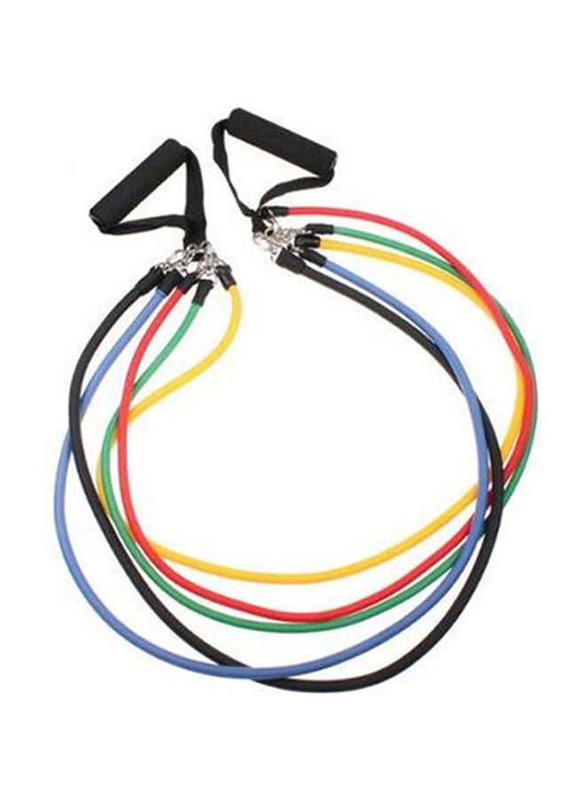 بيوينتي طقم شرائط مُقاومة من اللاتكس لتمارين اللياقة البدنية وتمارين اليوغا لعضلات البطن P90X، عدد 11 قطعة 22سم - Image 2