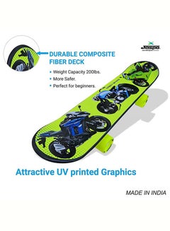 Jaspo Concave Cruiser Standard Skateboard for Kids, Teens & Adults  - Image 2