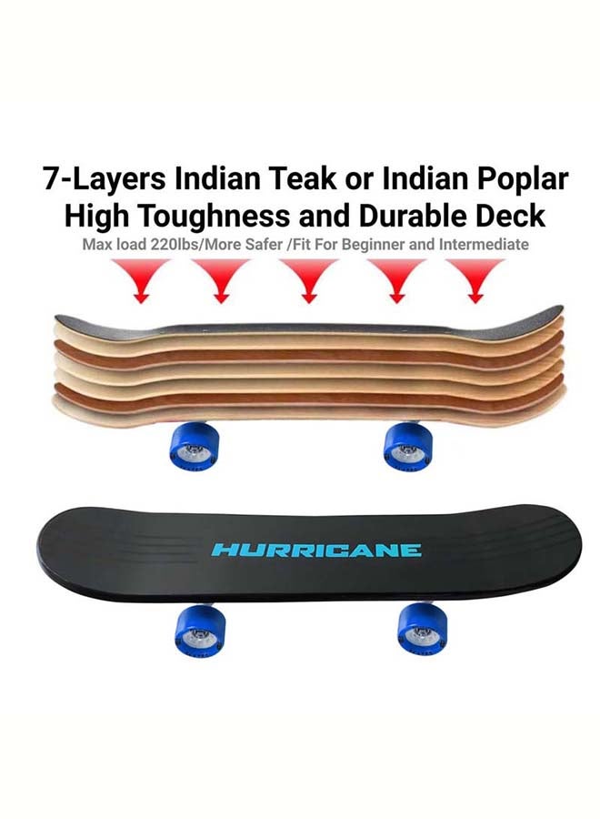 Jaspo Concave Standard Skate Board for Kids, Teens & Adults (Cruiser Longboard)  - Image 2