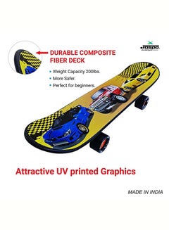 Jaspo Concave Cruiser Standard Skateboard for Kids, Teens & Adults  - Image 2