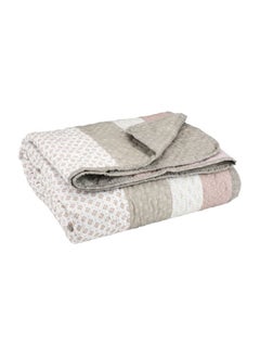 Maigull Patchwork Mix Quilted Blanket Polyester Multicolour Standard