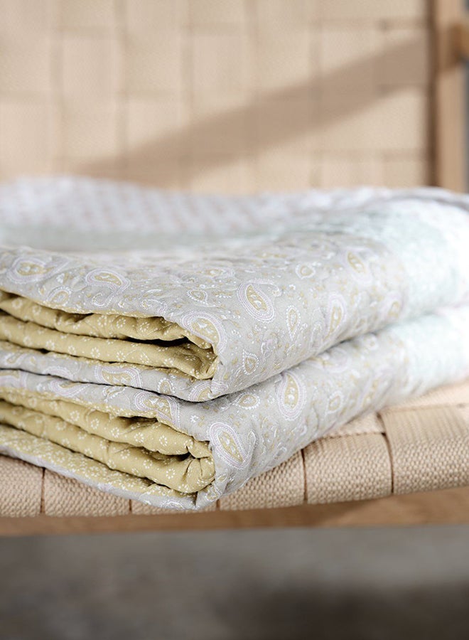 JYSK - Maigull Patchwork Mix Quilted Blanket Polyester Multicolour Standard - Image 1
