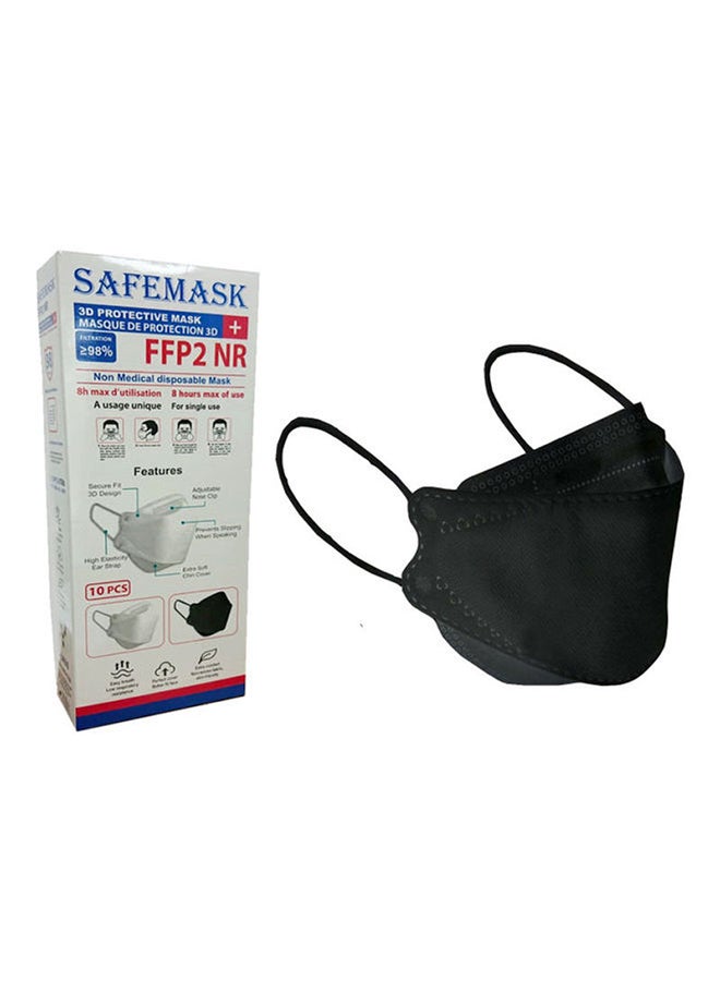 Pack Of 10 N95 3D Protective Mask Black  - Image 1