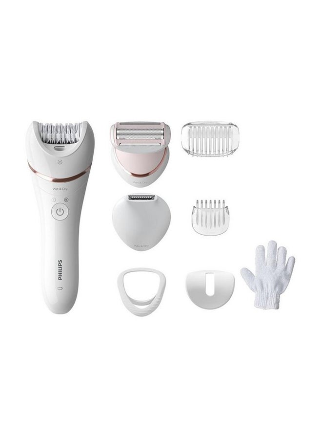 Philips Wet And Dry Cordless Epilator Series 8000 White - Image 1
