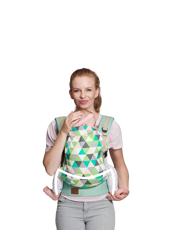 Kinderkraft - Baby Carrier Nilo Ergonomic Sling For Newborn Lightweight, Confortable, Ajustable, 2 Carrying Position Front And Backpack For Newborn From 3 Month To 20 Kg, D By Ihdi, Mint - Image 1