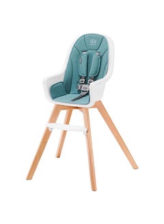 Kinderkraft 2 In1 Kinderkraft High Chair Tixi Turquoise  - Image 1