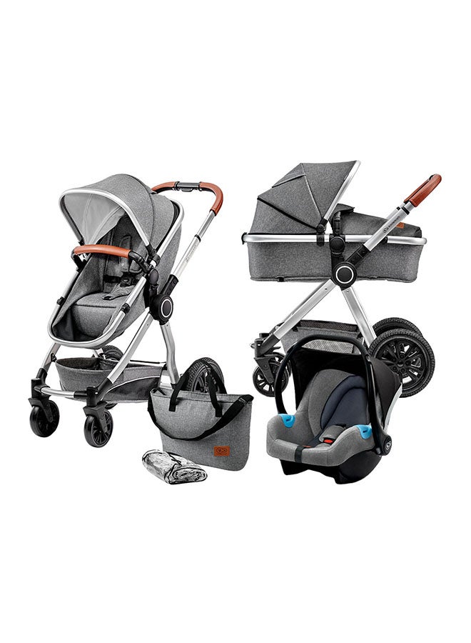 Kinderkraft - 3-in-1 Veo Travel System - Grey - Image 1