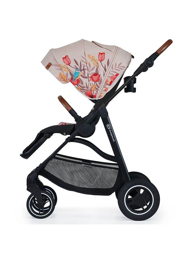 Kinderkraft - Stroller Allroad, Pushchair, Baby Buggy, Easy Folding, Large Hood With Upf 50+, Two Pushing Directions, All Wheels Suspension, Accessories In Set - Multicolour - Image 1