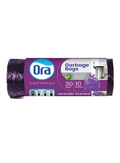 ORA Viva Garbage Lavender Scented 30 Bags Purple 