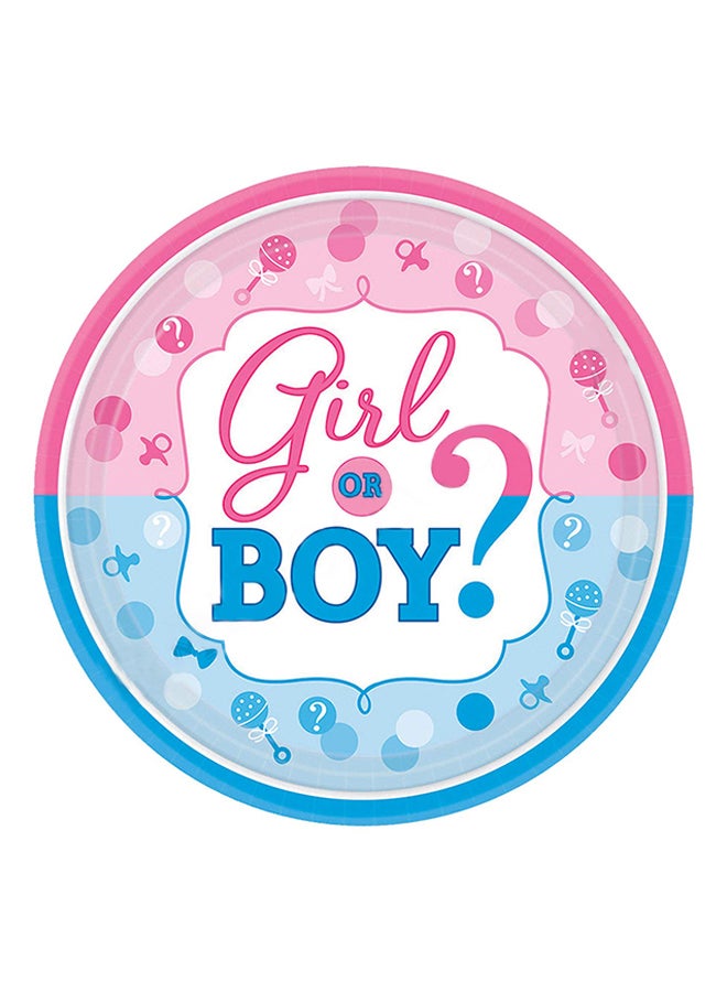 Amscan 16-Piece Girl Or Boy Printed Beverage Tissue Set Tableware Party Supplies  - Image 1