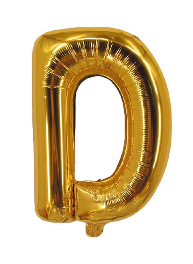 بارتي تايم بالون من القصدير على شكل حرف D 16بوصة - Image 1