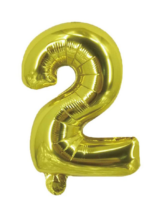 Party Time - 2 Number Foil Balloon 16-Inch - Image 1