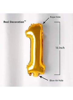Party Time 3 Number Foil Balloon 16-Inch 16inch  - Image 2