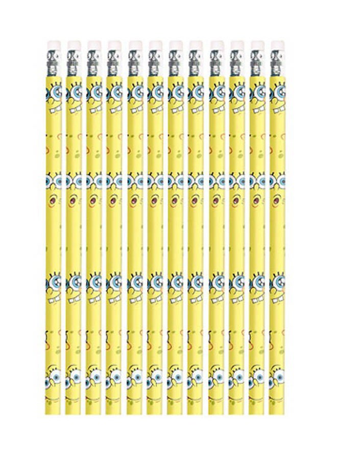 Amscan 12-In-1 SpongeBob Party Pencil Set Birthday Gift Toys, Return Gifts for Party