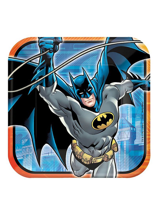 أمسكان طقم صحون بتصميم باتمان مكون من 8 قطع 12بوصة - Image 2