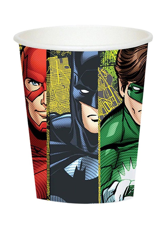 Amscan 8-Piece Justice League Beverage Paper Cup Set - Image 1