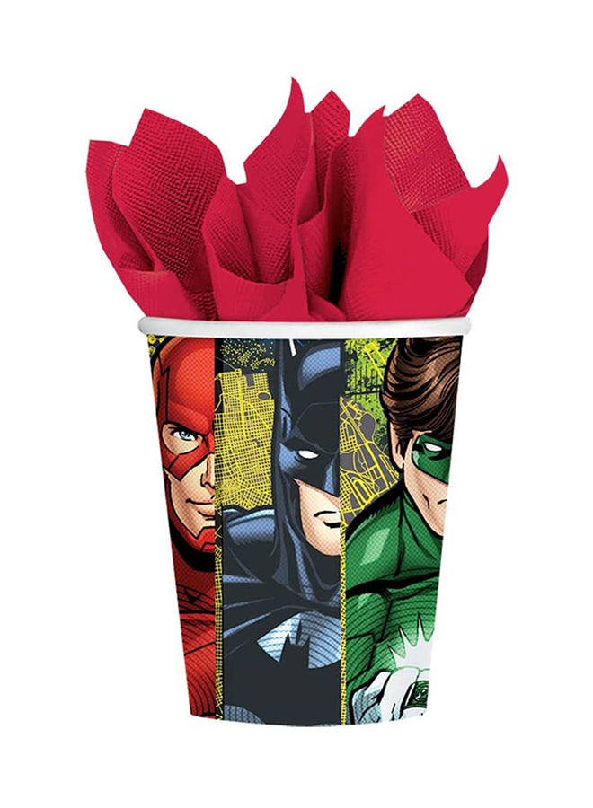 Amscan 8-Piece Justice League Beverage Paper Cup Set - Image 2