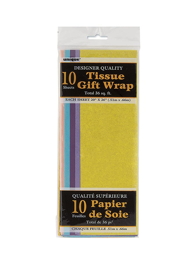 Unique 10 Pastel Tissue Sheets 20x20inch  - Image 1
