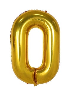 1-Piece Number Zero Number Foil Balloon