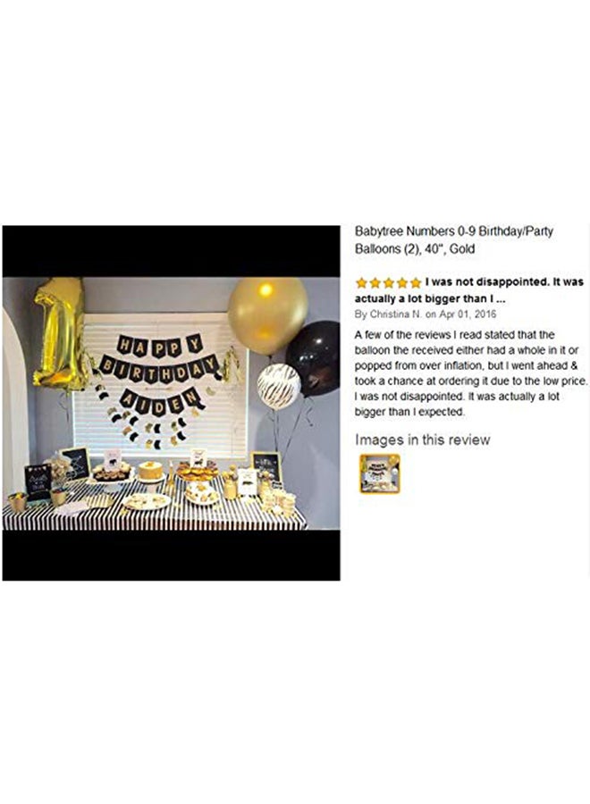 Qualatex Number 1 Shaped Decorative Party Balloon 32inch  - Image 5