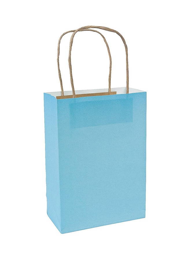 Amscan 12-Piece Packaging Paper Bag Blue - Image 2
