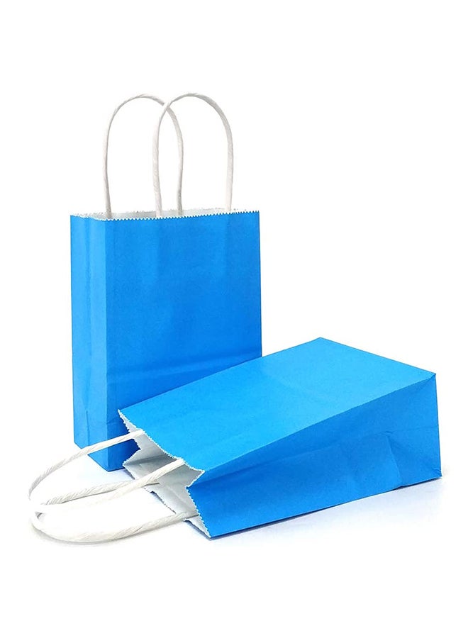 Amscan 12-Piece Packaging Paper Bag Blue - Image 3
