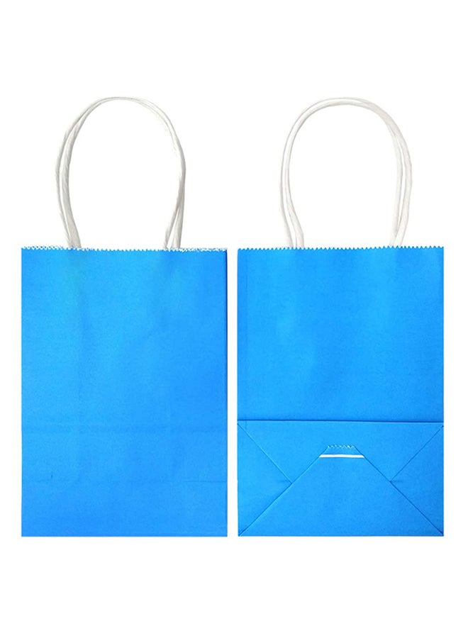 Amscan 12-Piece Packaging Paper Bag Blue - Image 4