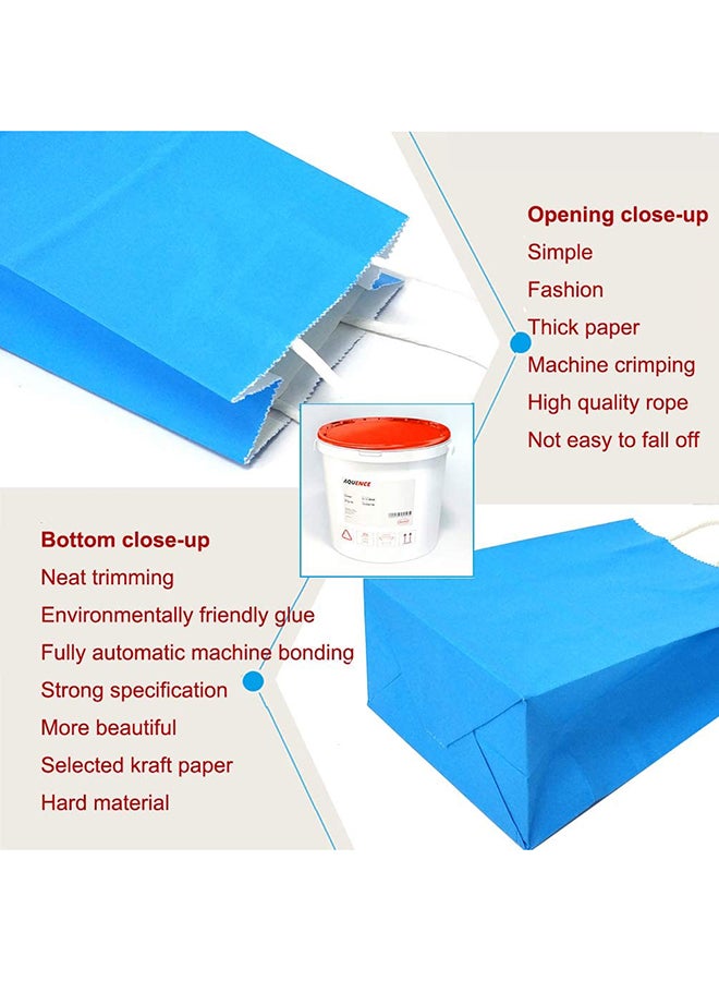 Amscan 12-Piece Packaging Paper Bag Blue - Image 5