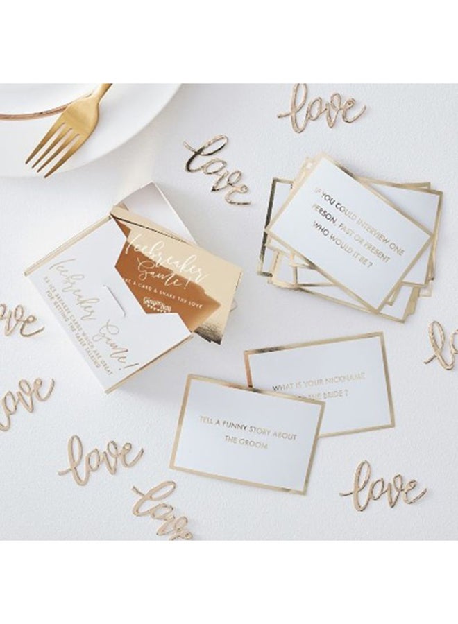 Ginger Ray Wedding Table Trivia Ice Breaker Game - Image 2