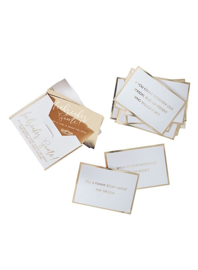 Ginger Ray Wedding Table Trivia Ice Breaker Game - Image 1