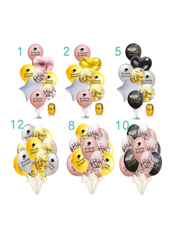 Sharpdo 50-Piece Graduate Party Balloons Set 12inch - Image 2