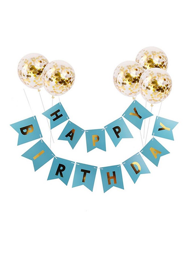 Sharpdo Happy Birthday Theme Banner And Balloons Set - Image 1