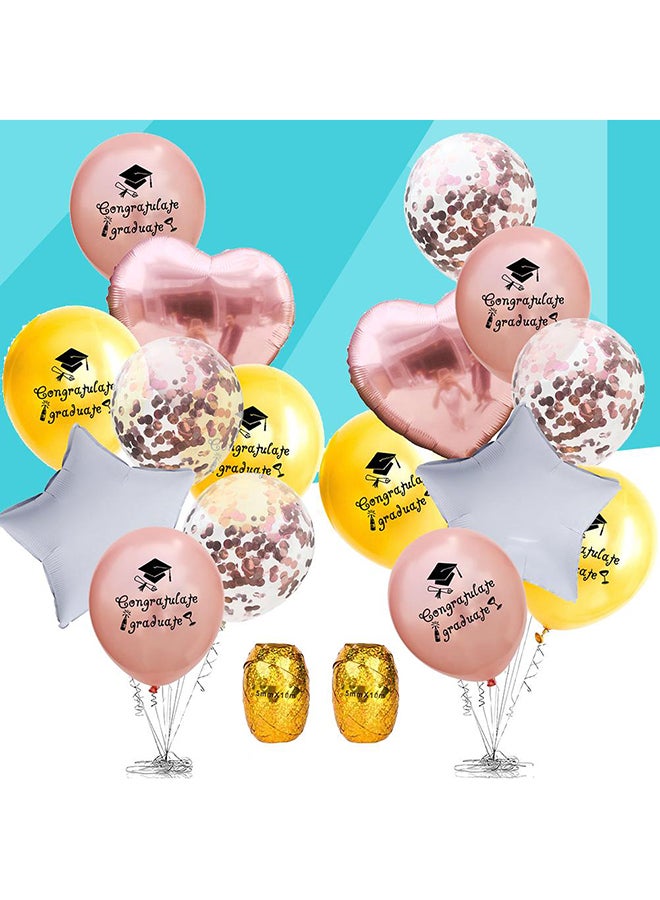 Sharpdo 50-Piece Congratulate Graduate Party Decoration Balloons - Image 4