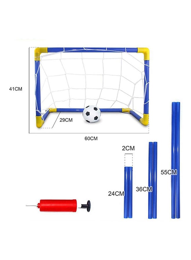 Bluelans - Mini Inflatable Football Soccer Goal Post Net 60centimeter - Image 1