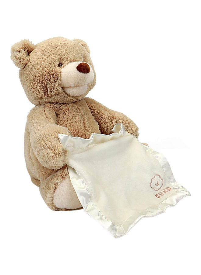 Motim - Peek A Boo Teddy Bear Stuffed Toy TH0052-T 11.5inch - Image 1