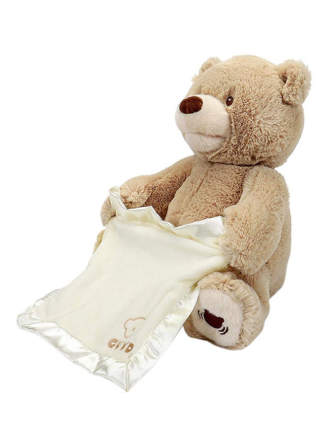 Motim - Peek A Boo Teddy Bear Stuffed Toy TH0052-T 11.5inch - Image 1