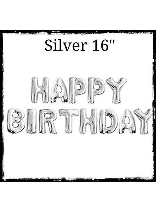 أم كولور بالون طقم بالونات شكل "Happy Birthday" من 13 قطعة 16بوصة  - Image 3