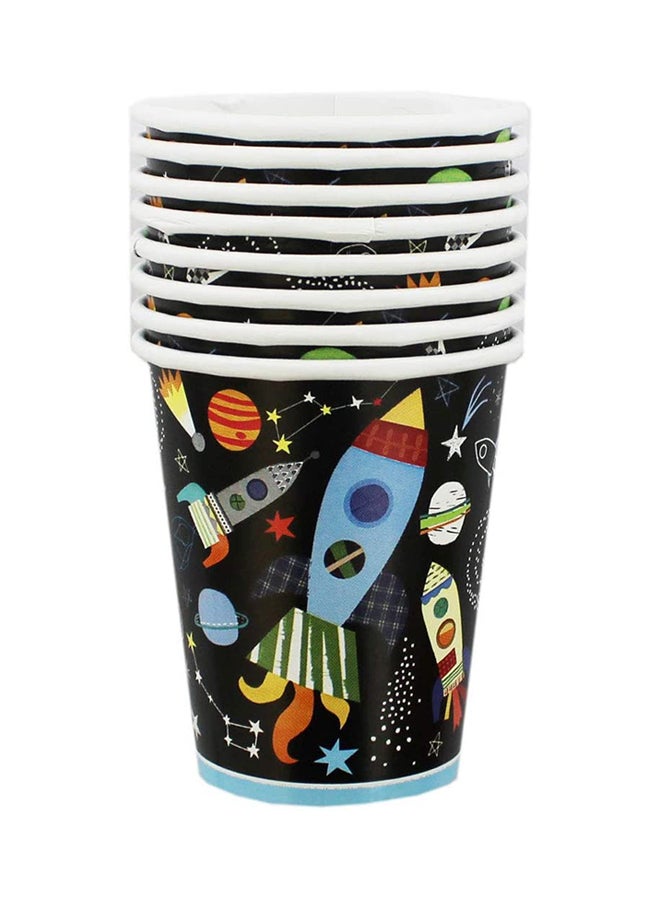 يونيك طقم أكواب بتصميم الفضاء الخارجي من 8 قطع - Image 2