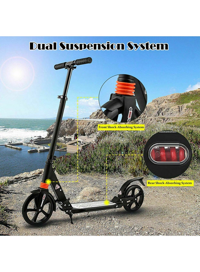 Cool Baby 2-Wheels Self Standing Foldable Kick Scooter Black - Image 4