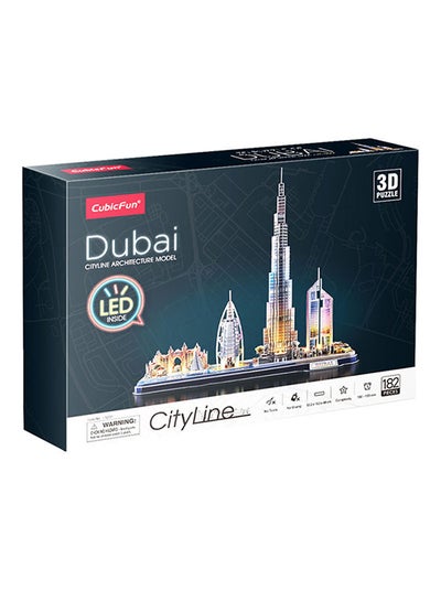 CubicFun 3D Puzzle with LED Lighting Dubai Cityline Architecture Model